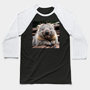 Wombat grins Baseball T-Shirt